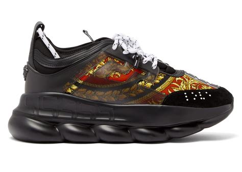 versace chain shoes bottom|Versace chain reaction twill.